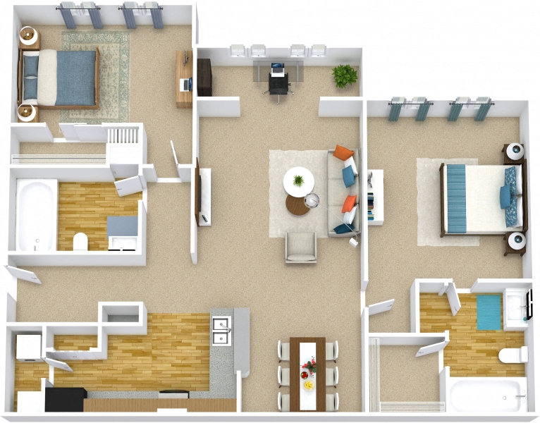 Andros Isles Apartments in Daytona Beach, FL The Bahamas-Solarium